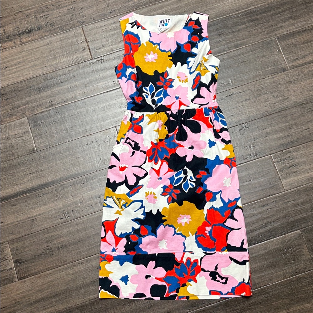 Vintage inspired floral printed midi dress